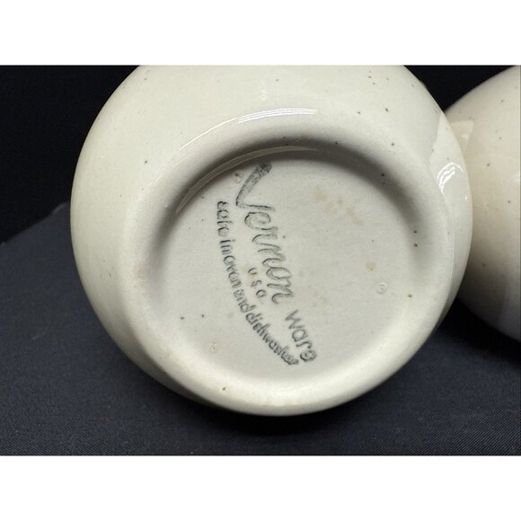 Heavenly Days Vernon Ware Cream & Sugar Set With Turquoise Lid VTG 1955-1965 USA - Picture 8 of 9